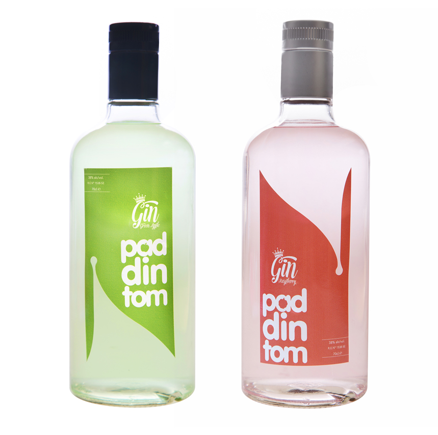 Diseño de etiquetas para bebida alcohólica Gin Paddintom